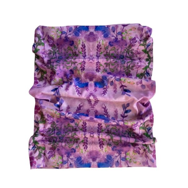 Lilac Summer Meadow Multi Way Band Eco Snood by Isabella Josie and Co