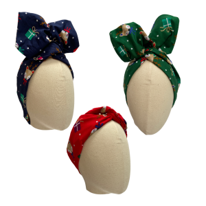 Reindeer Christmas headwrap all colours by Isabella Josie Millinery