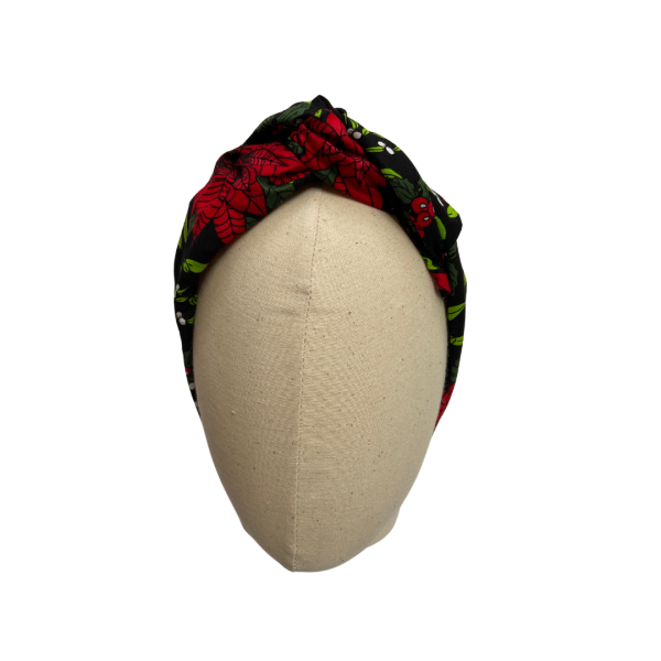 Black Mistletoe Headwrap for Christmas Gift by Isabella Josie