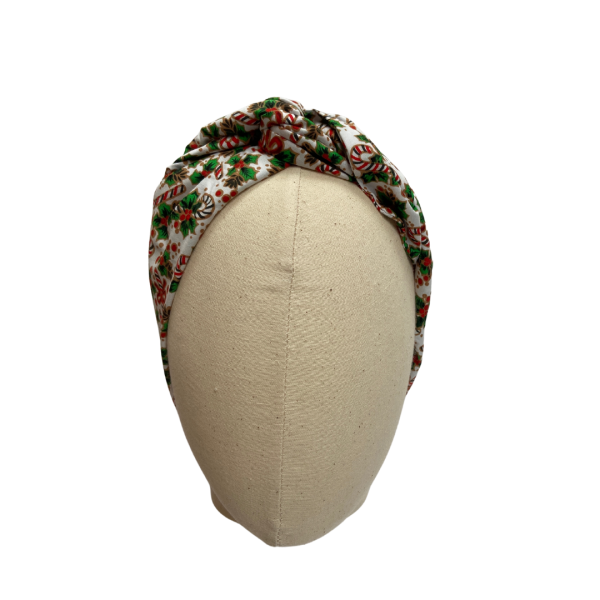 Candy cane Christmas Gift Headwrap by Isabella Josie Millinery