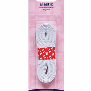 knitted elastic 12mm white