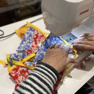 Sewing machine workshop and bunting making course West Sussex with Isabella Josie