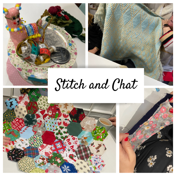 stitch and chat Friday mornings at Isabella Josie