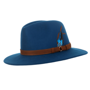 Teal Crushable Ranger Hat at Isabella Josie by Dentons Hats