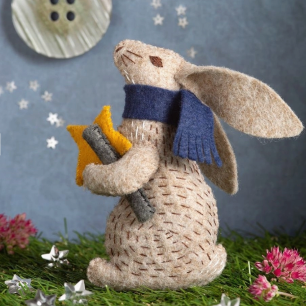 Prof Hare Stargazer Felt Mini Kit by Corinne Lapierre available at Isabella Josie