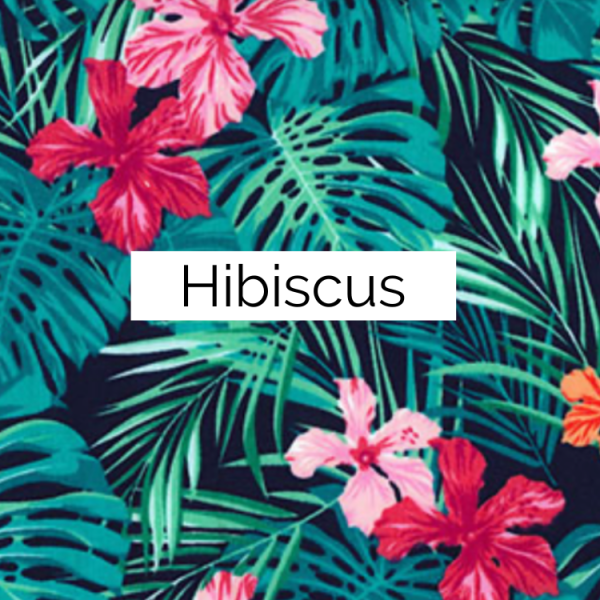 Hibiscus fabric Design your own