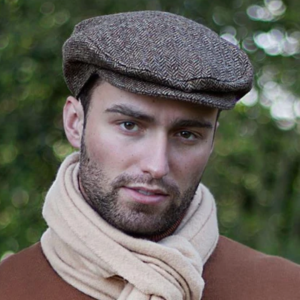 Charcoal Abraham Moon Flat Cap Dents curated ready to wear by Isabella Josie The Arundel Hat Company
