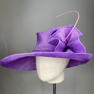 Lilac Wide Brim Parisisal Hat